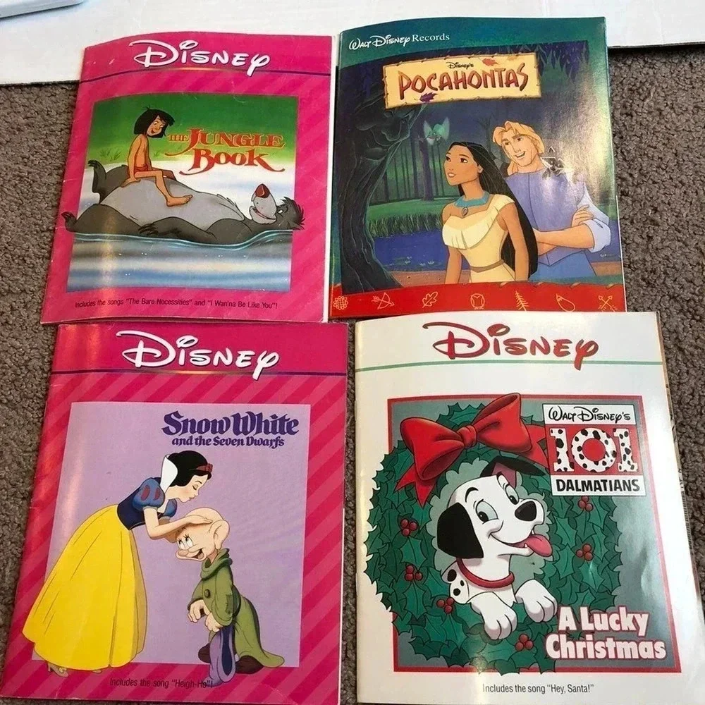 5 Pieces lot of Disney Story Kid Bed time Story Fun Books